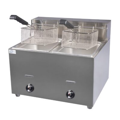Shop High-Quality Gas Deep Fryer - Double (2x6L) | Caterwize